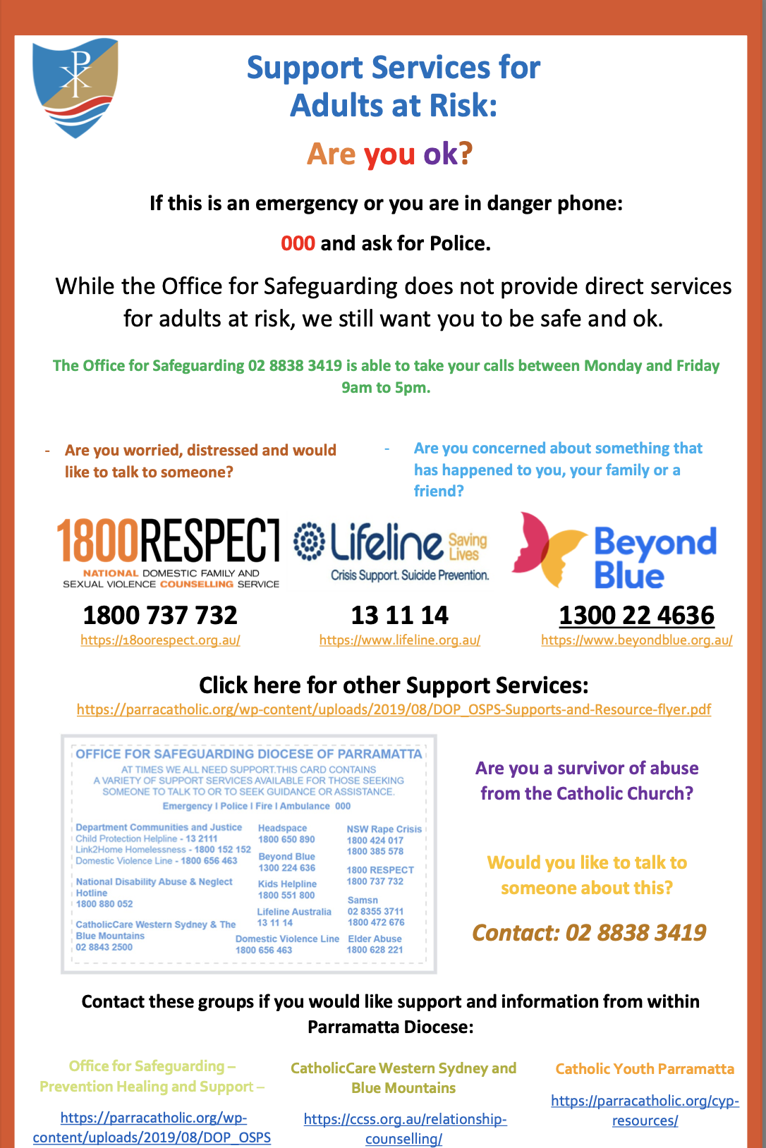 Support Services for Adults at Risk
