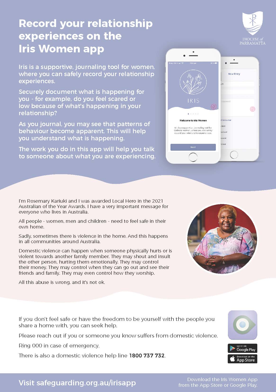 Iris Woman App (Flyer)