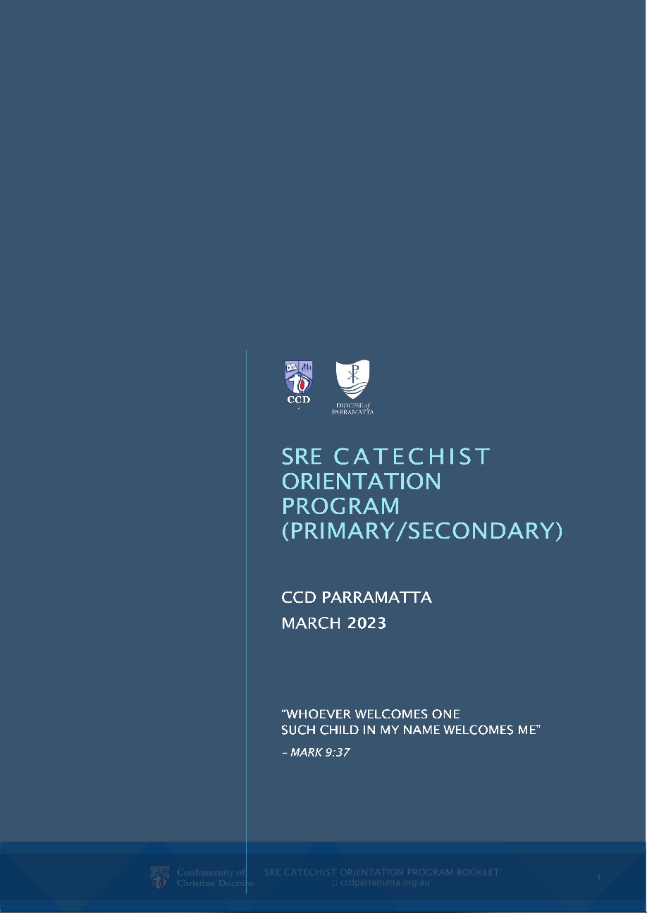 SRE Catechist Orientation Program