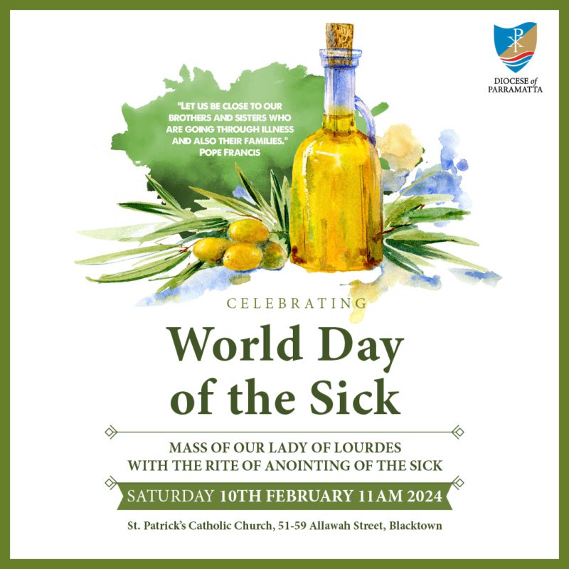 Diocesan World Day of the Sick Mass (10 Feb)