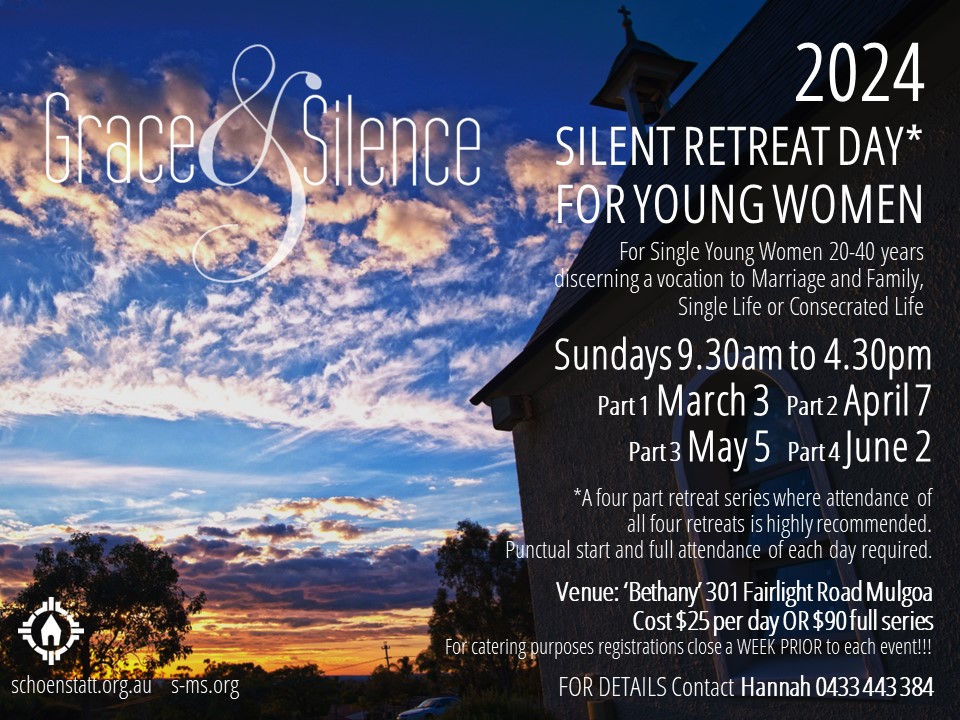 Grace & Silence Retreat for Young Women (3 March)