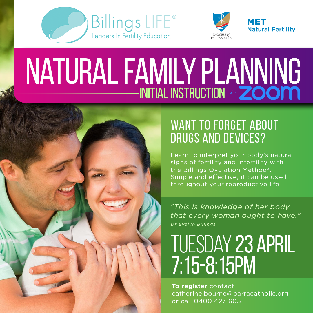 Natural Fertility Billings Ovulation Method Instruction Session (23 April)