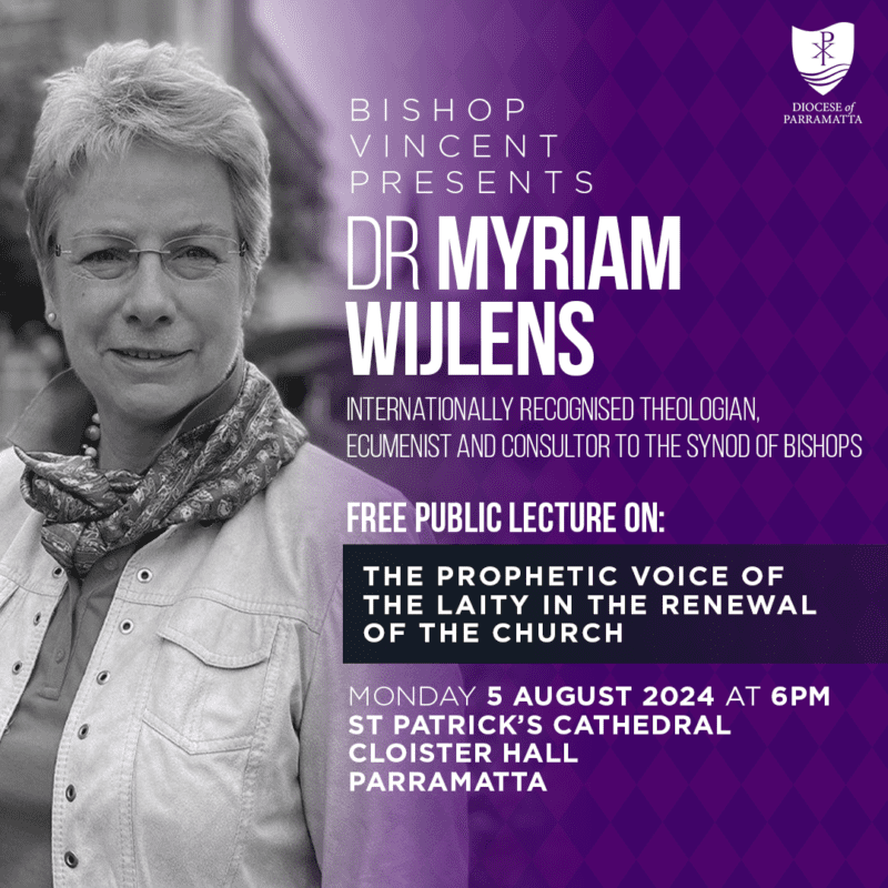 Bishop Vincent Presents Dr Myriam Wijlens