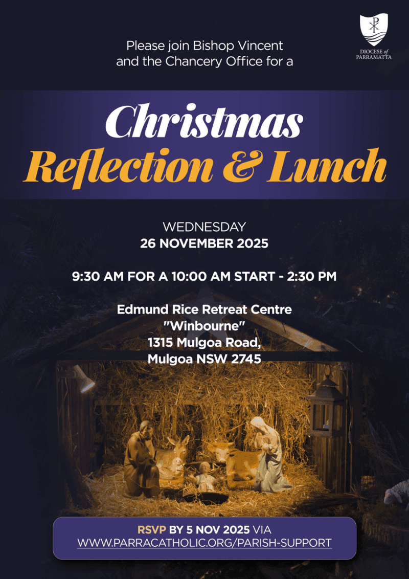 Christmas Lunch & Reflection Day for Parish Staff (26 November)
