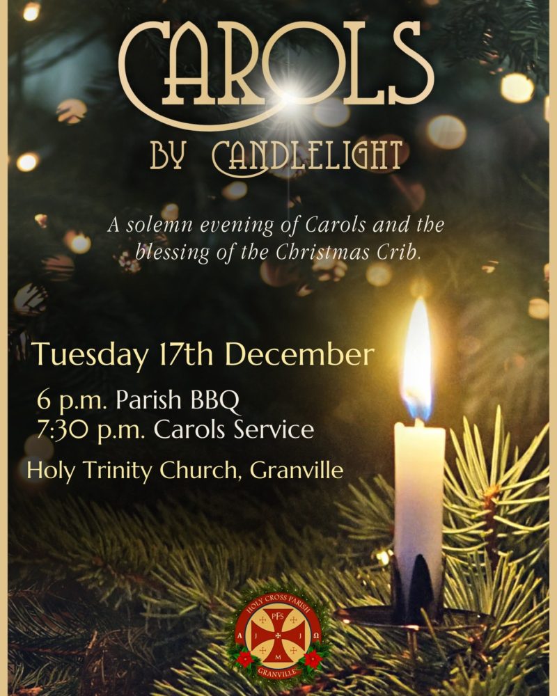 Carols by candlelight (17 December)