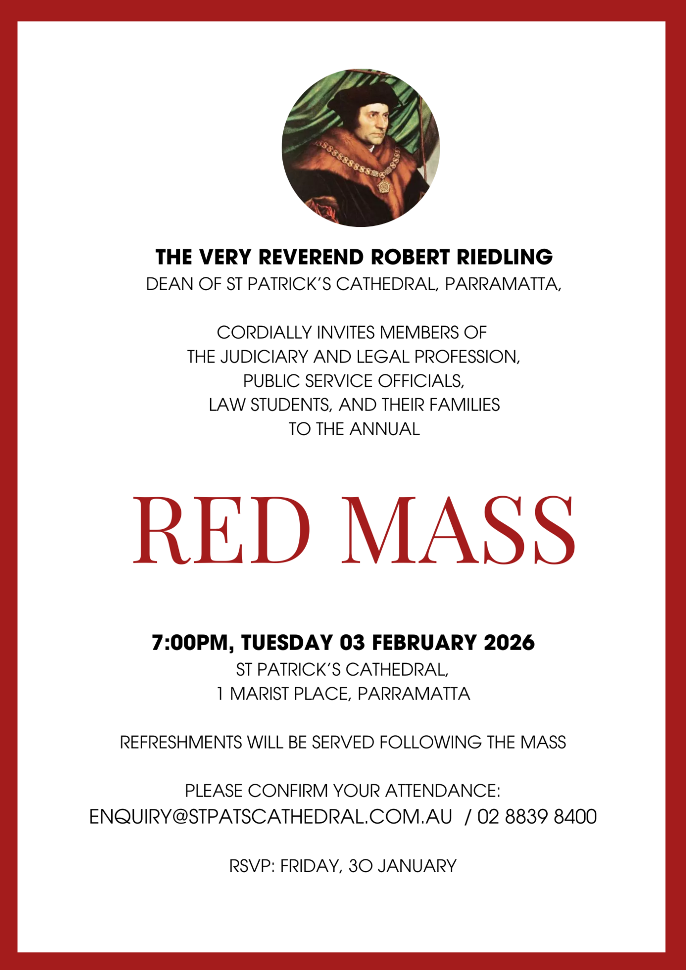Red Mass (3 February)