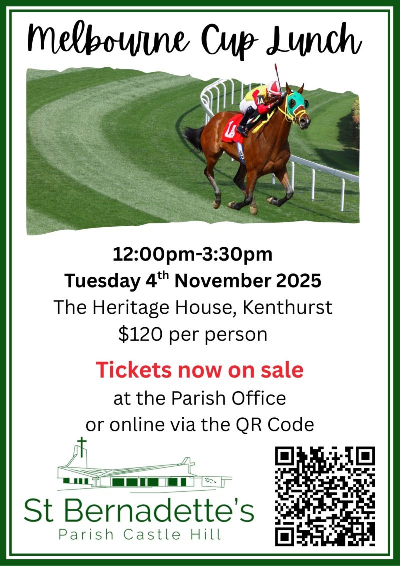 Castle Hill Parish Melbourne Cup luncheon (4 Nov)