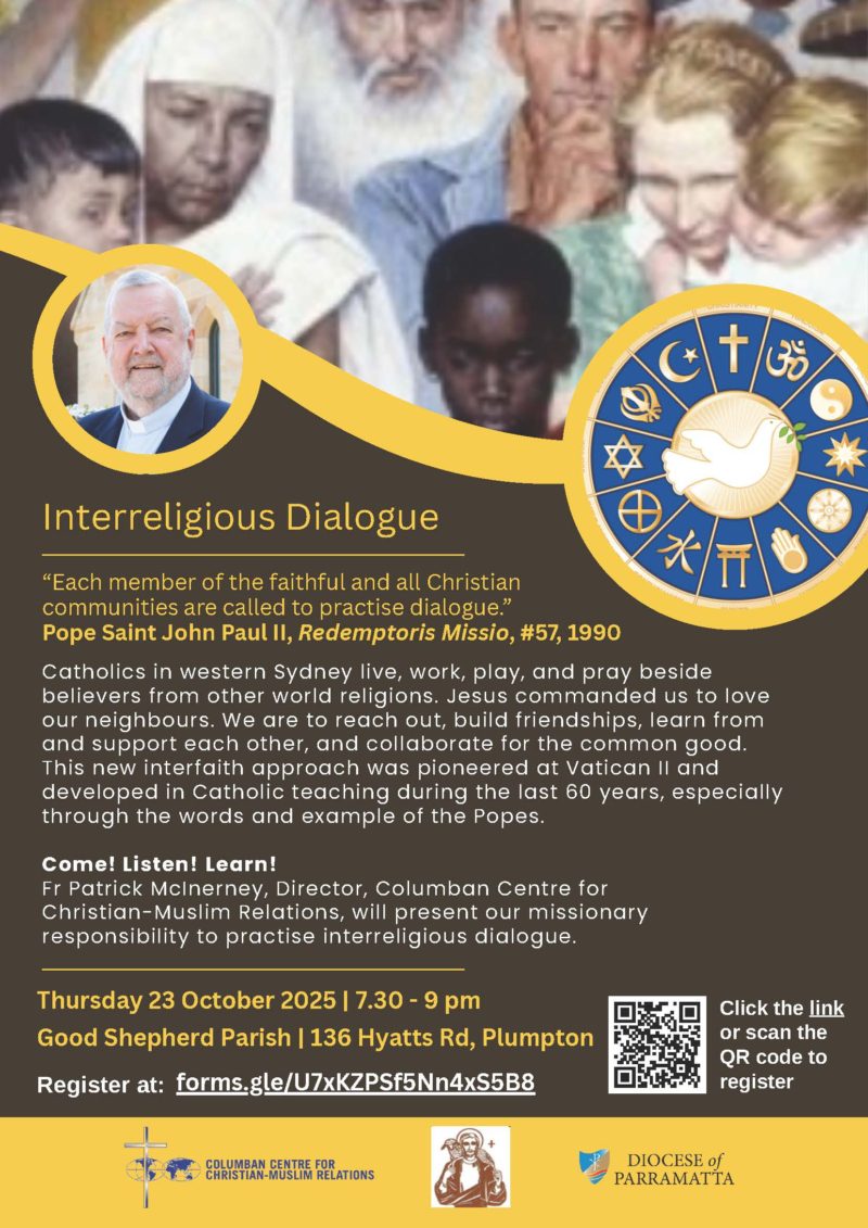 Talk on Interfaith Relations by Fr McInerney (23 October)