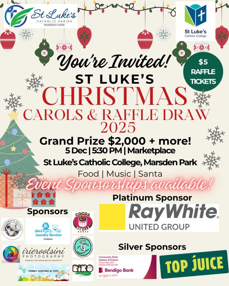 Marsden Park Parish Carols and Raffle Draw (5 December)