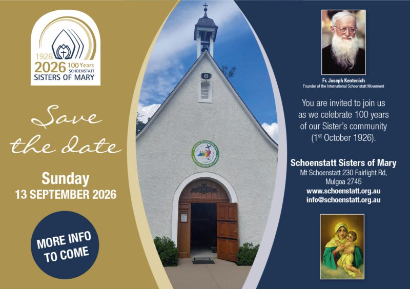 Schoenstatt Sisters of Mary Jubilee Year Celebration (13 September)