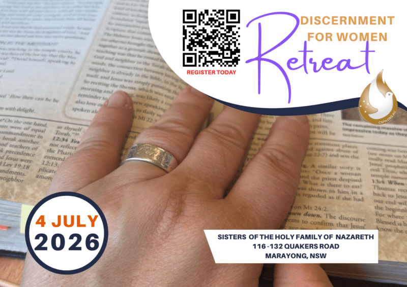 Discernment retreat for Women (4 July)