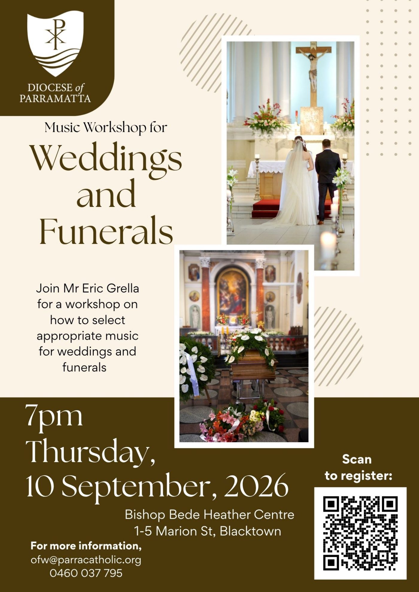 Music Workshop for Weddings & Funerals (10 September)