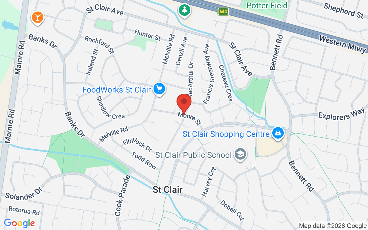 Map of Holy Spirit Catholic Church St Clair