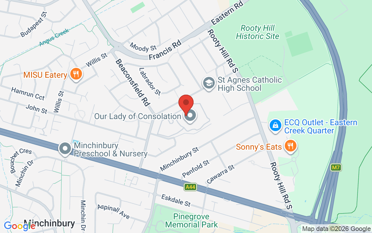 Map of Our Lady of Consolation Aged Care Services