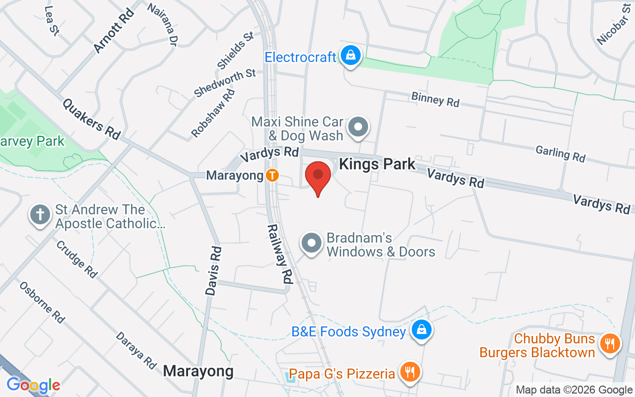 Map of St Anthony’s Memorial Church Kings Park