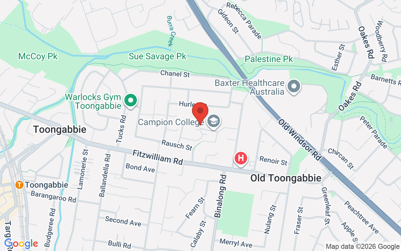 Map of Campion College Chaplaincy