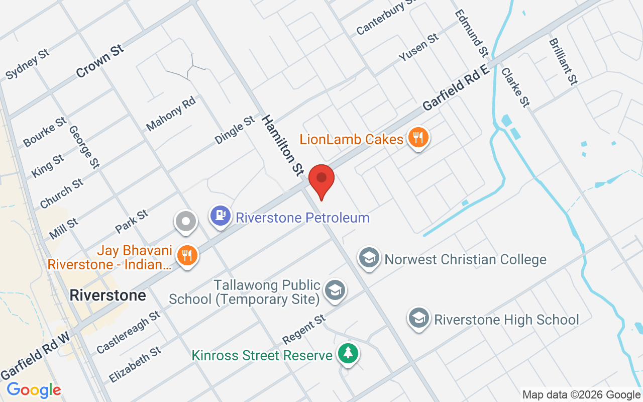 Map of St John the Evangelist Catholic Church Riverstone