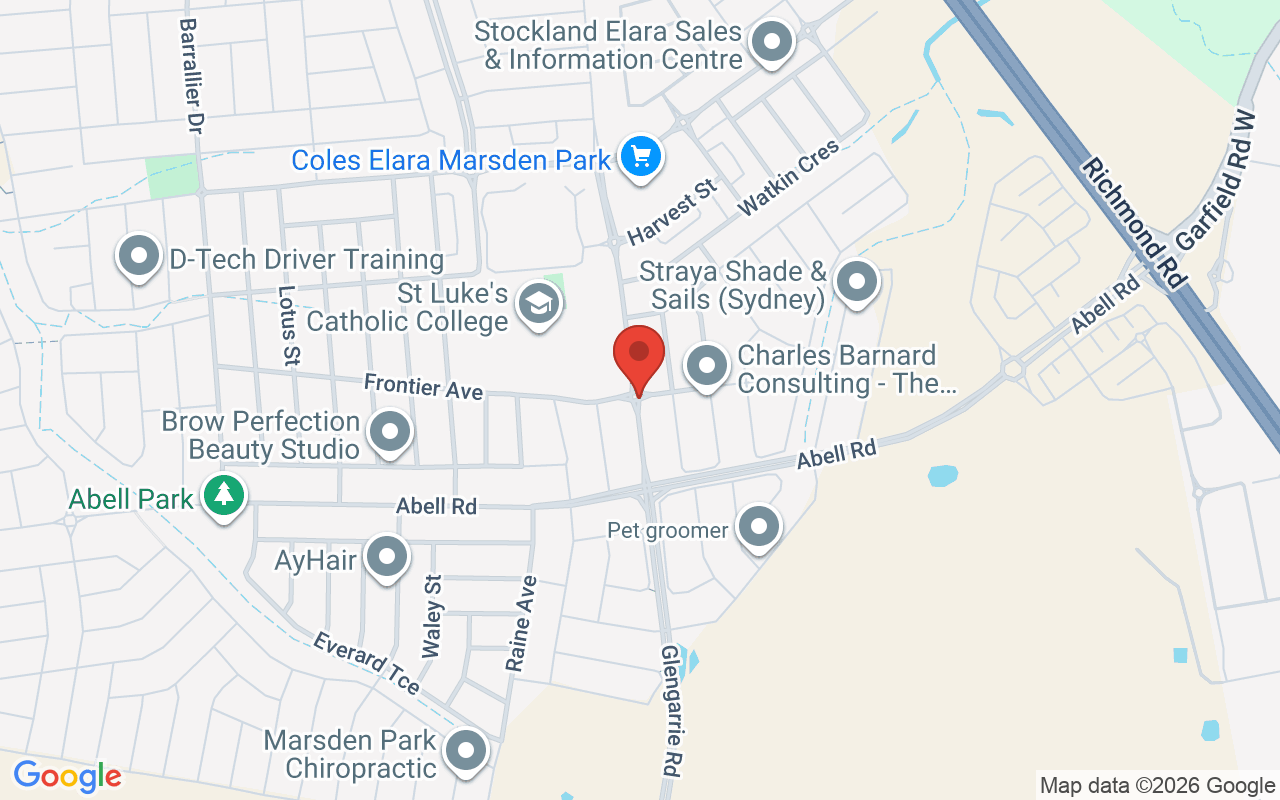 Map of St Luke’s Catholic Church Marsden Park