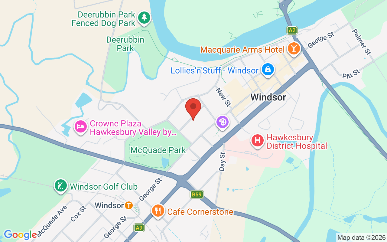 Map of Windsor Parish Lenten Program (AM)