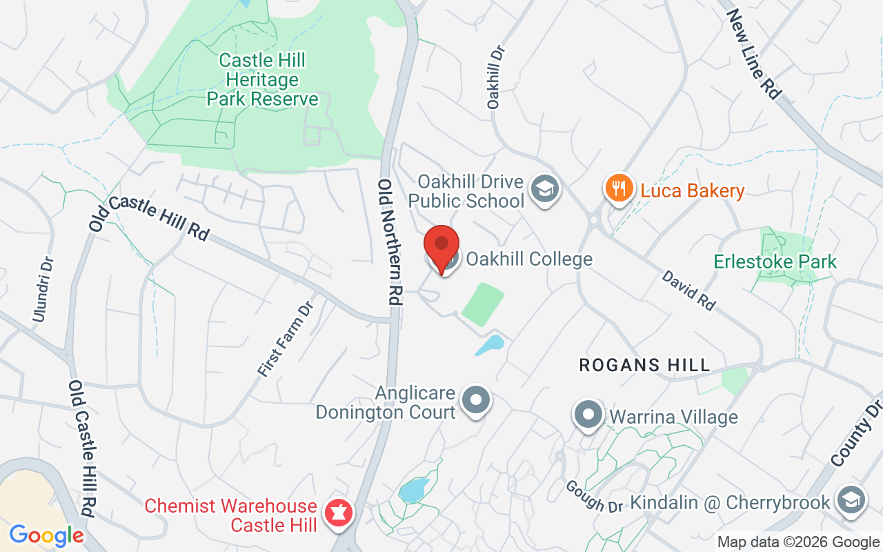 Map of Oakhill College