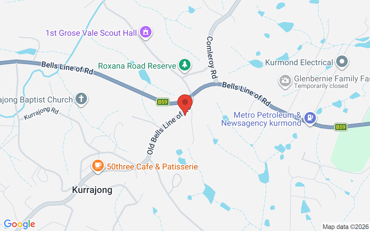 Map of St Gregory’s Catholic Church Kurrajong
