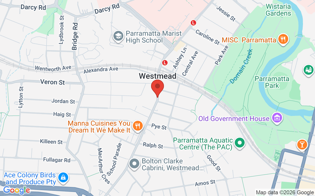 Map of The Children’s Hospital at Westmead