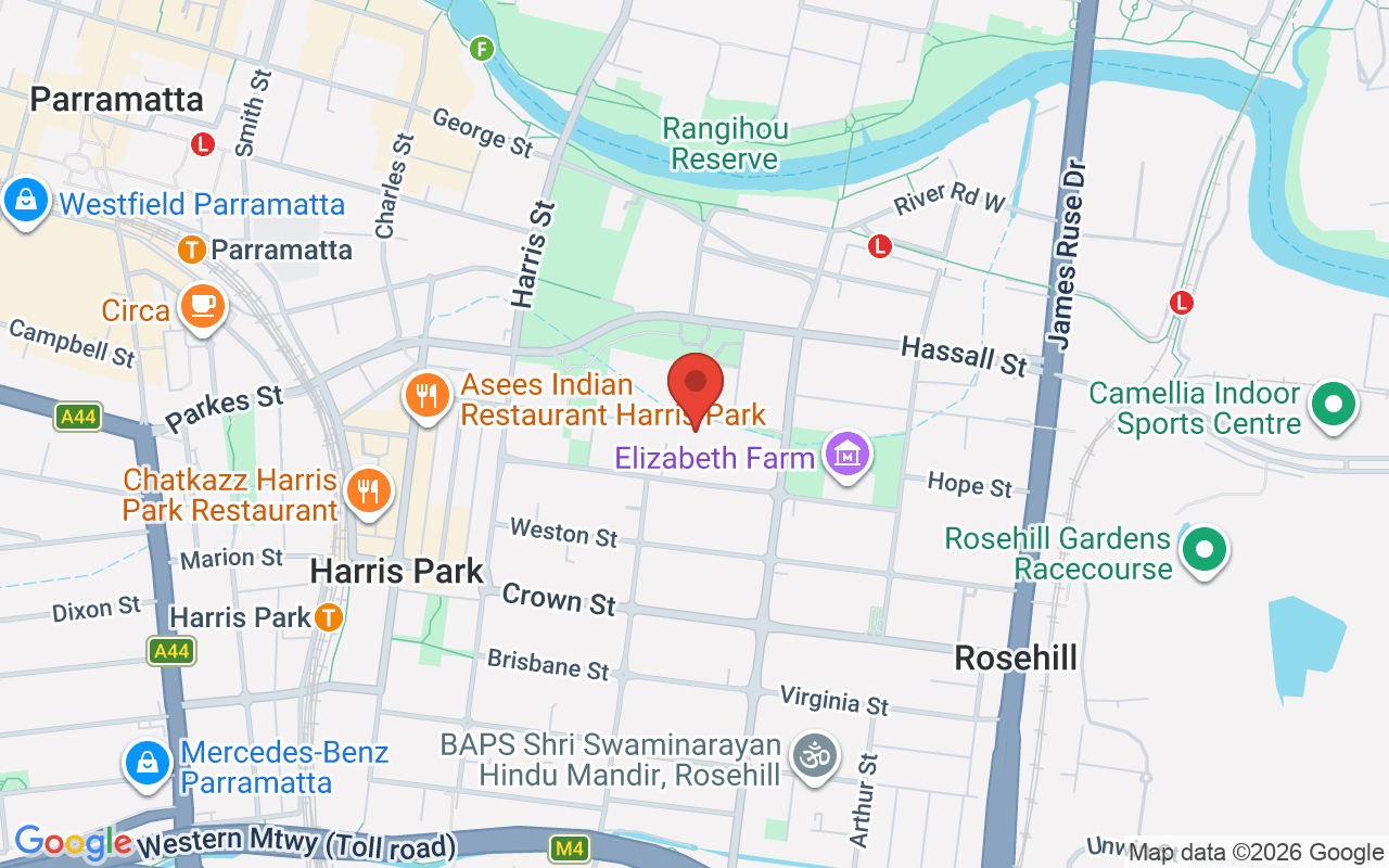 Map of Our Lady of Lebanon Co-Cathedral Harris Park (Maronite)