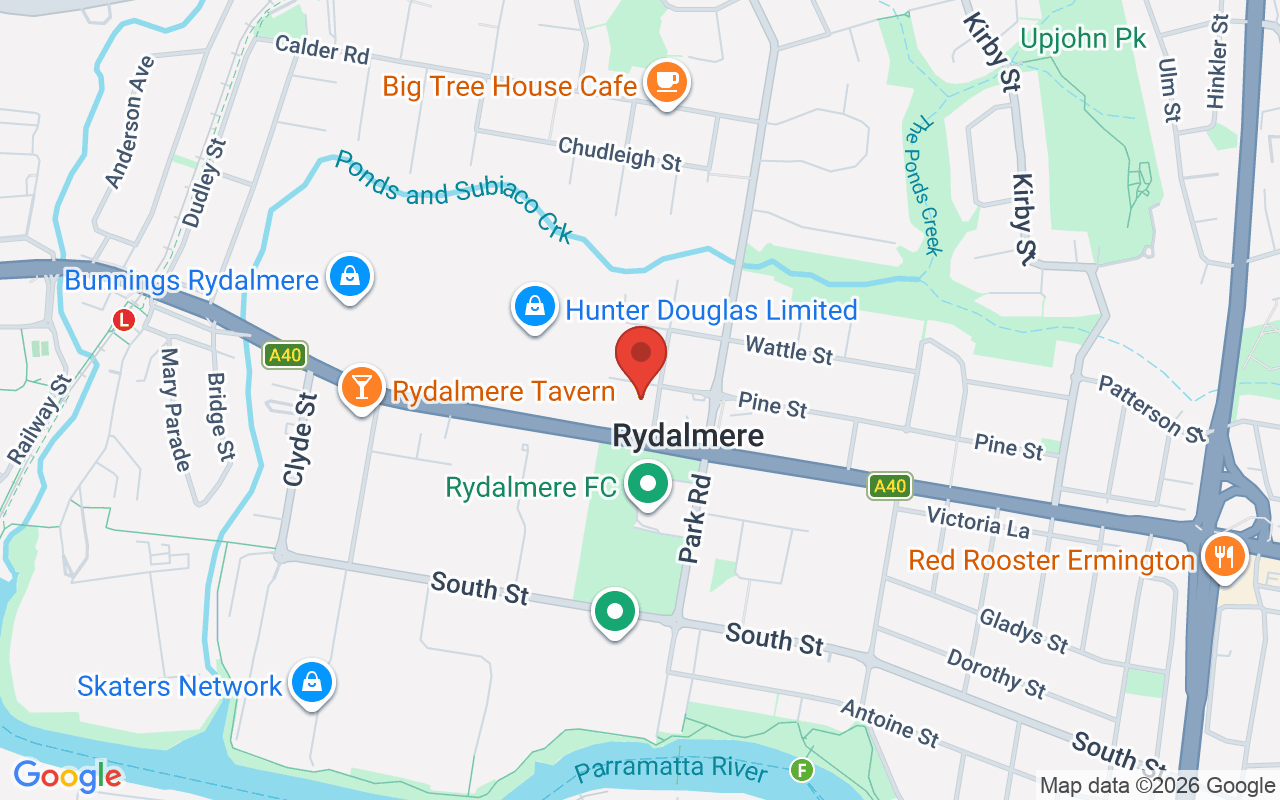Map of Holy Name of Mary Catholic Church  Rydalmere