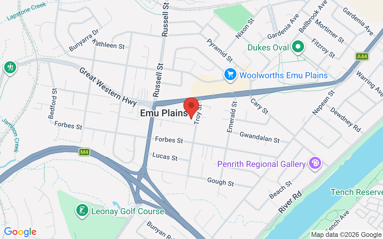 Map of Emu Plains Parish Lenten Program (from 16 Feb)